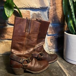 Frye Leather “Harness” Boots
